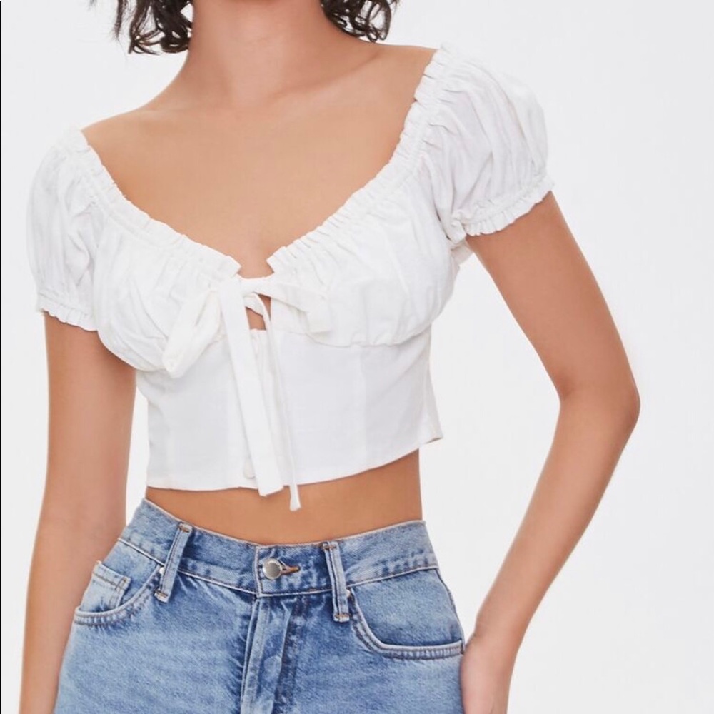 Trimmed crop top